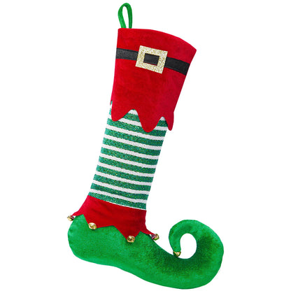Christmas Stocking Santa Claus Design Spacious Hanging Loop
