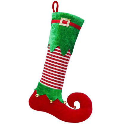 Christmas Stocking Santa Claus Design Spacious Hanging Loop
