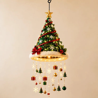 Christmas String Lights Santa Hat Design Warm LED Lights