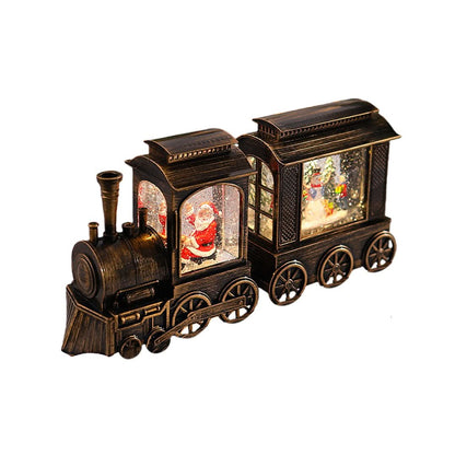 Christmas Train Light LED Falling Snow