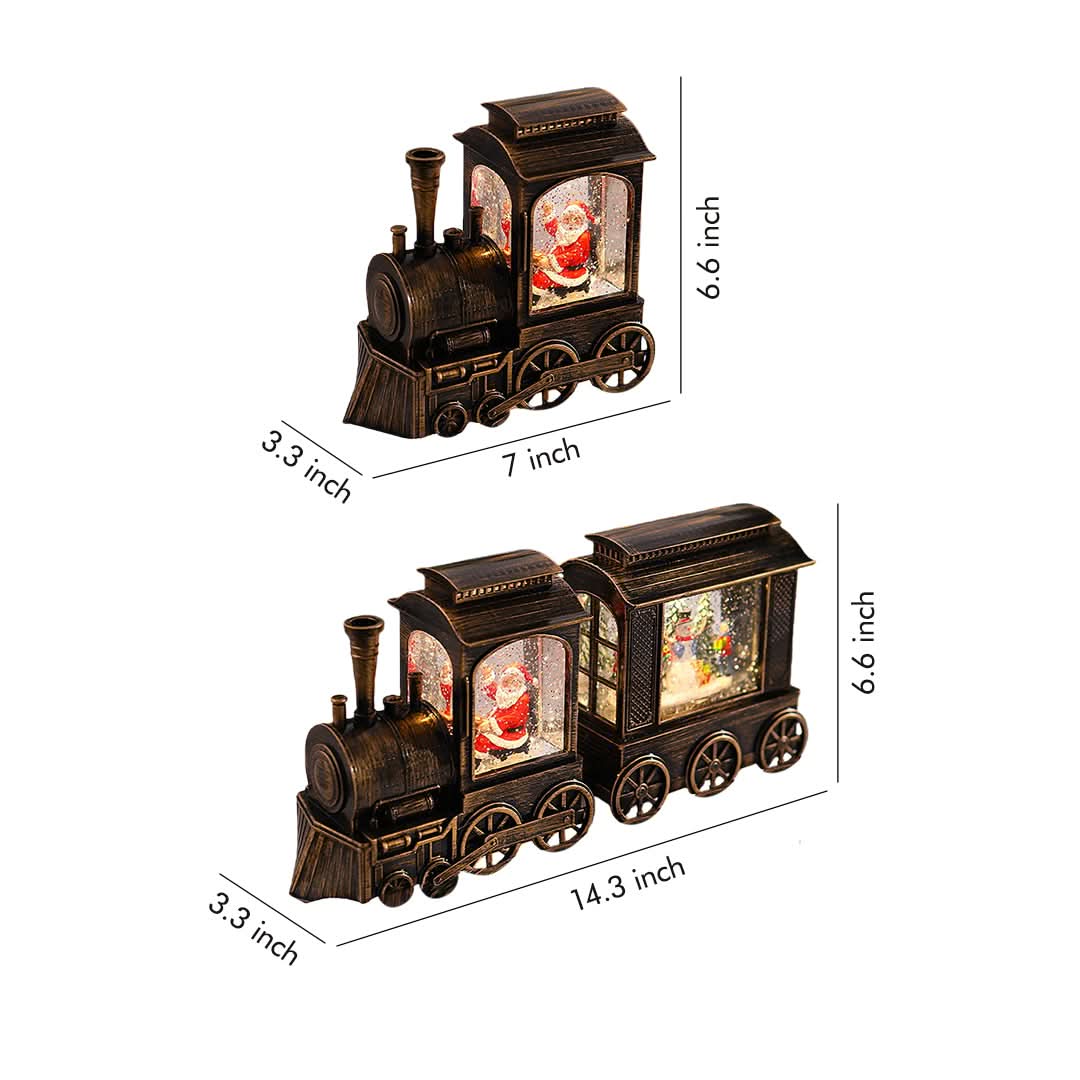 Christmas Train Light LED Falling Snow