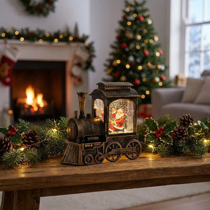 Christmas Train Light LED Falling Snow