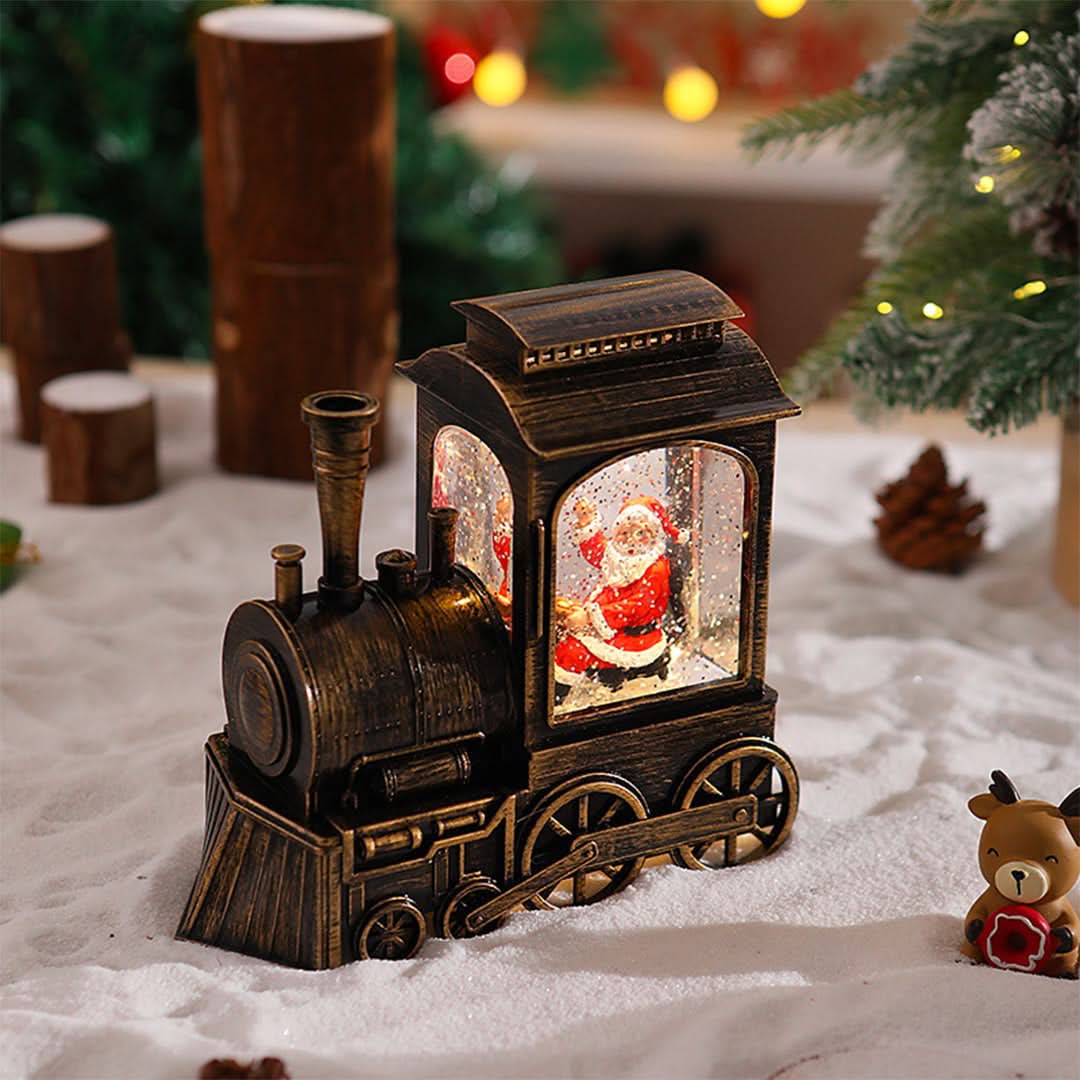Christmas Train Light LED Falling Snow