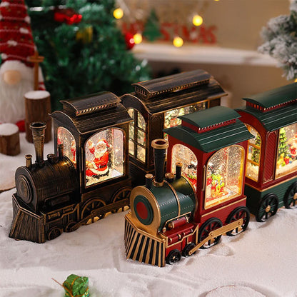 Christmas Train Light LED Falling Snow