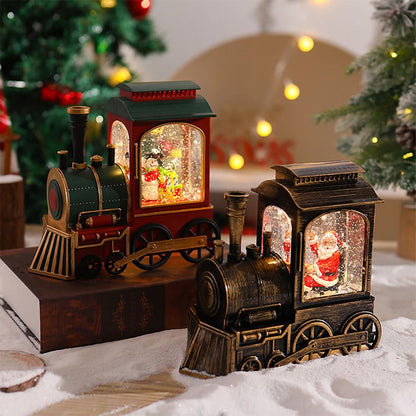 Christmas Train Light LED Falling Snow