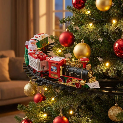 Christmas Train Ornament Battery-Powered Animated Light & Sound