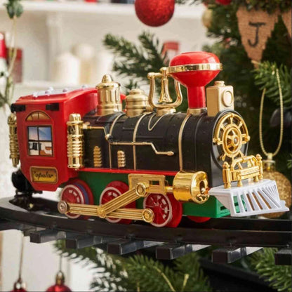 Christmas Train Ornament Battery-Powered Animated Light & Sound