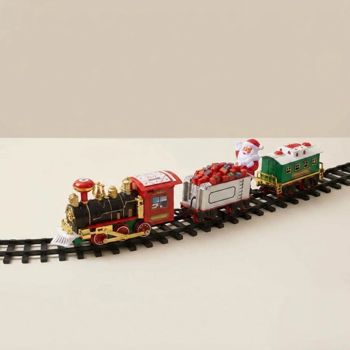 Christmas Train Ornament Battery-Powered Animated Light & Sound