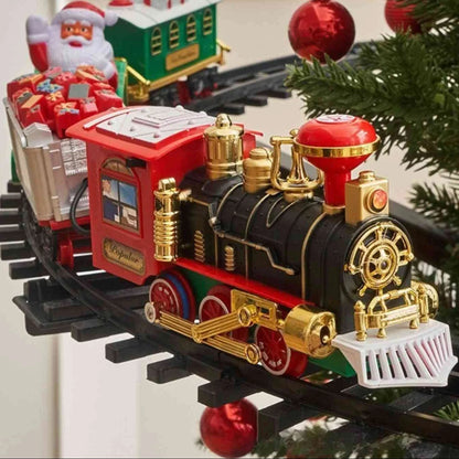 Christmas Train Ornament Battery-Powered Animated Light & Sound