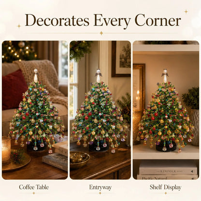 Christmas Tree Craft Kit Layered Beadwork Beginner-Friendly Assembly