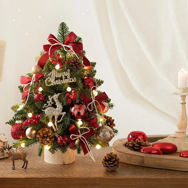 Christmas Tree Mini Tabletop String Lights Included