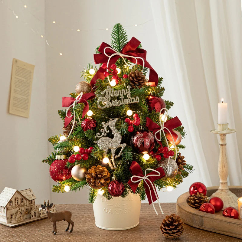 Christmas Tree Mini Tabletop String Lights Included