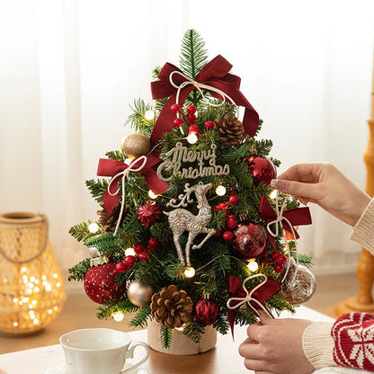 Christmas Tree Mini Tabletop String Lights Included