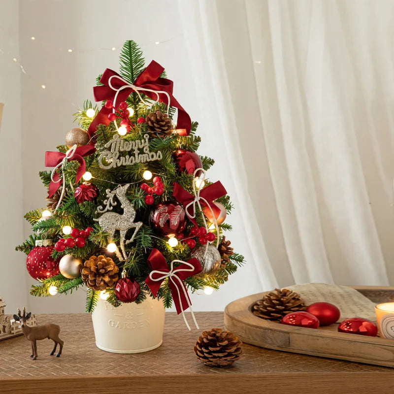 Christmas Tree Mini Tabletop String Lights Included