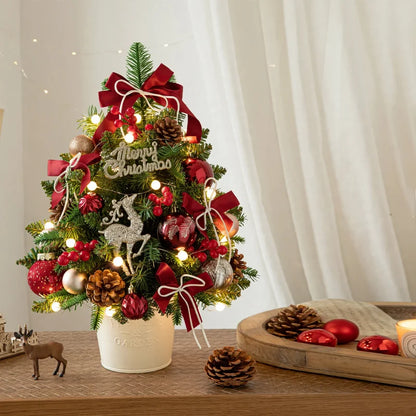 Christmas Tree Mini Tabletop String Lights Included