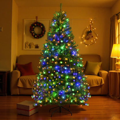 Christmas Tree Pre-Lit 350 LEDs 6 ft 11 Lighting Modes