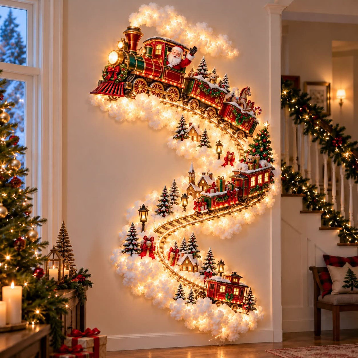 Christmas Wall Light Whimsical Warm Glow