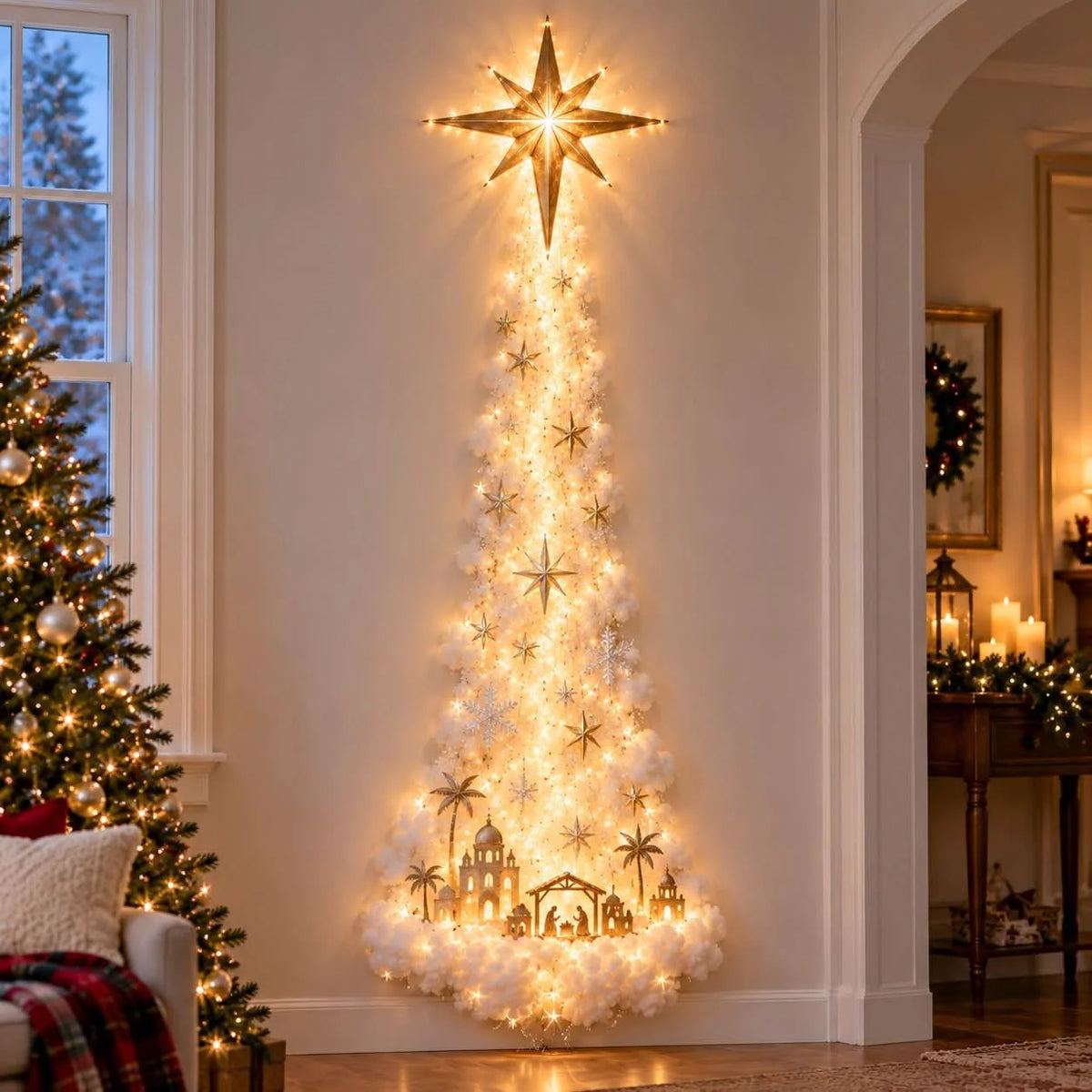 Christmas Wall Light Whimsical Warm Glow
