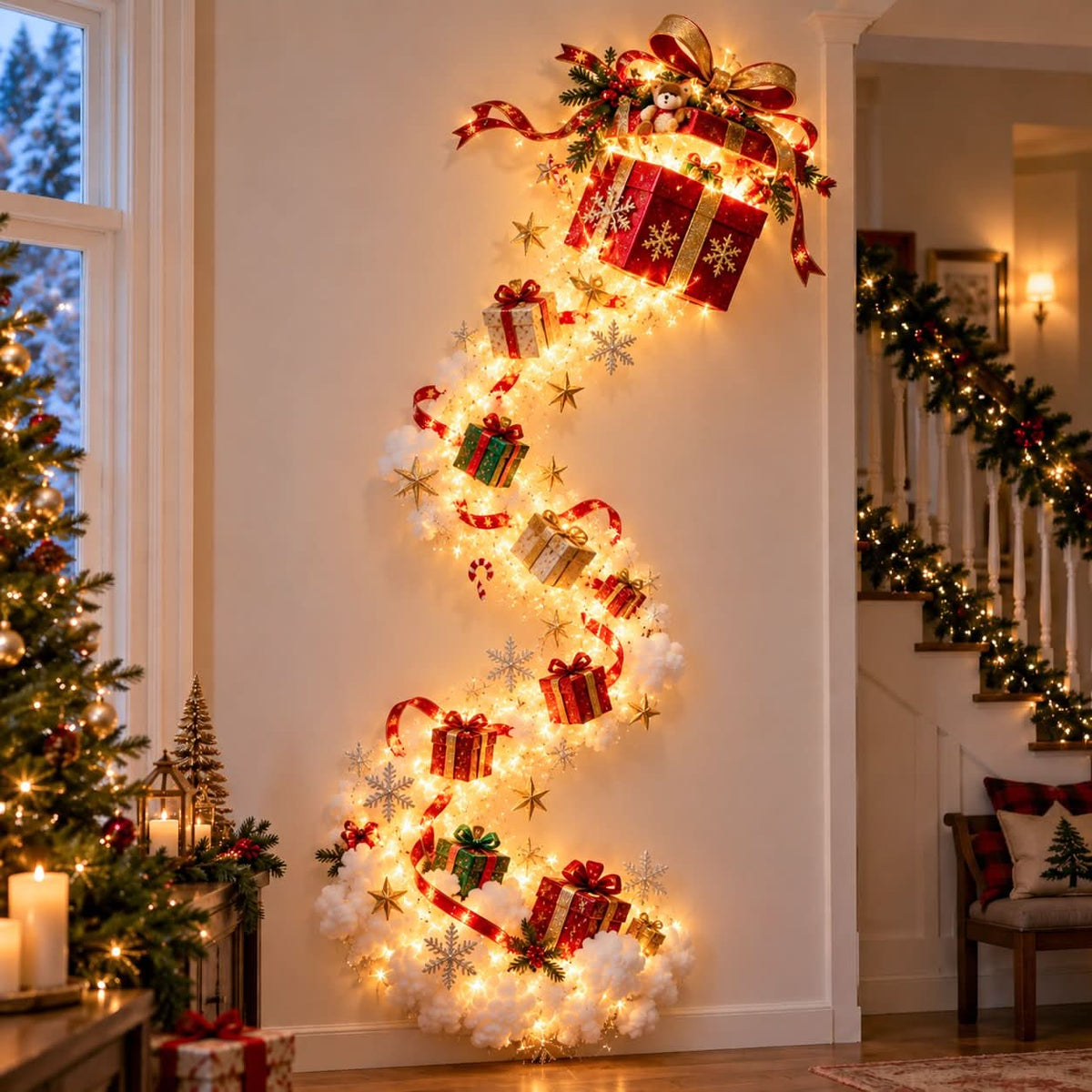 Christmas Wall Light Whimsical Warm Glow
