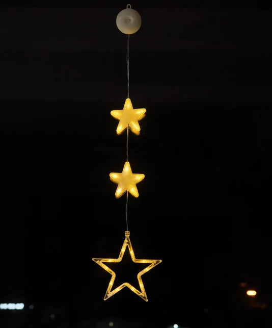 Christmas Window Light LED Battery-Powered Suction Cup Mount