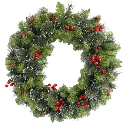 Christmas Wreath Pre-Lit Warm White LED Lights