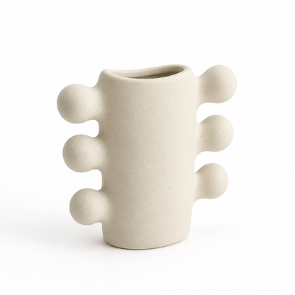 Chrysalis-Inspired Textured Ceramic Vase