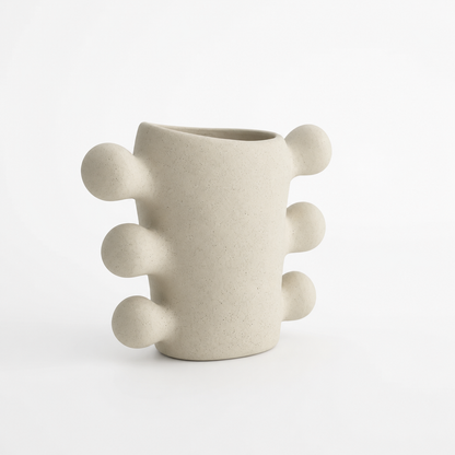 Chrysalis-Inspired Textured Ceramic Vase