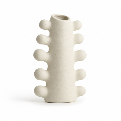 Chrysalis-Inspired Textured Ceramic Vase