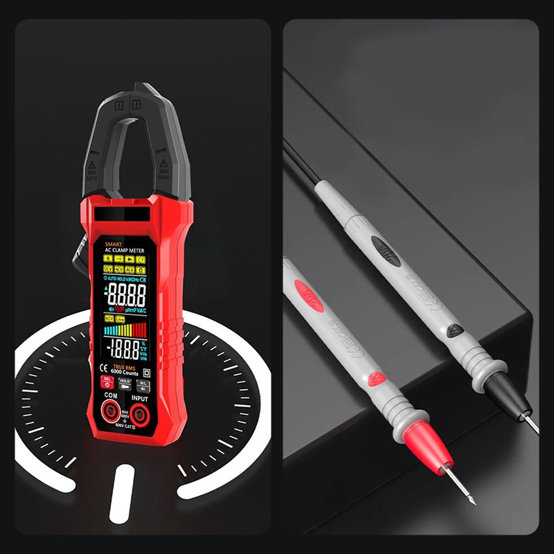 Clamp Meter Auto-Range 600A AC/DC NCV & LED Light