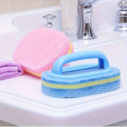 Cleaning Sponge Two-Layer Scouring Ergonomic Handle