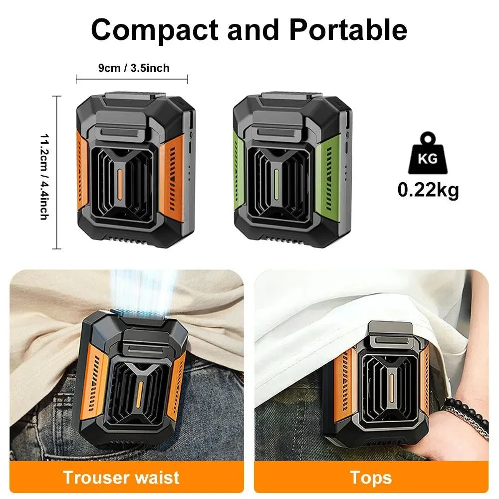 Clip-On Fan Rechargeable 3-Speed LED & Power Bank