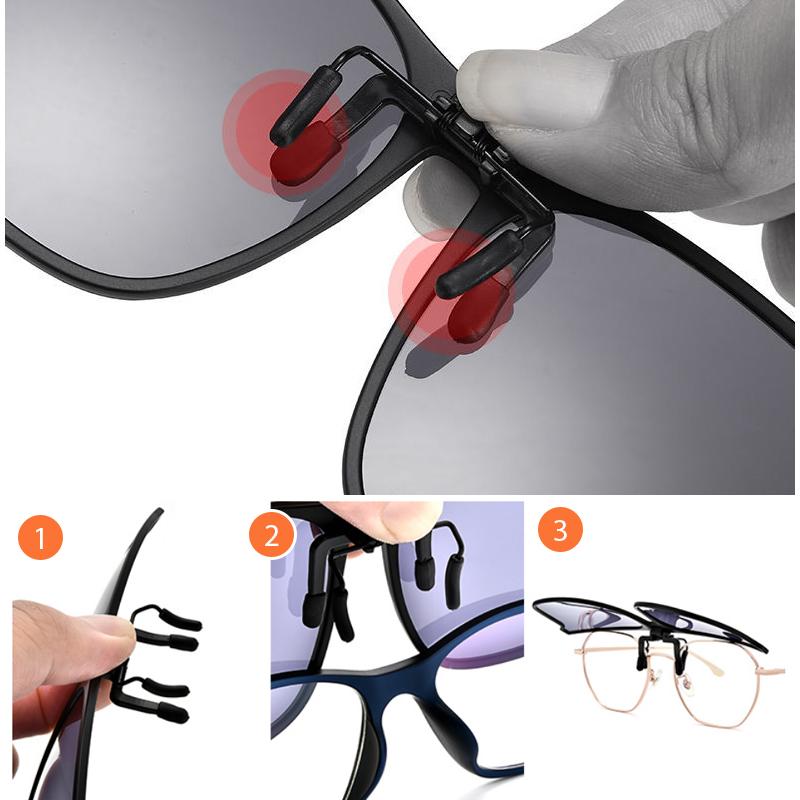 Clip-On Sunglasses Flip-Up Polarized UV400