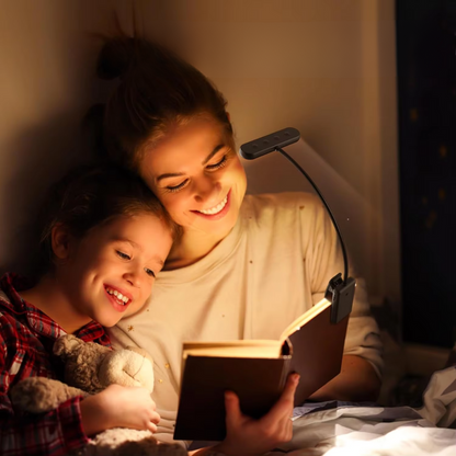 Clip Reading Lamp Adjustable Color Temp USB Rechargeable