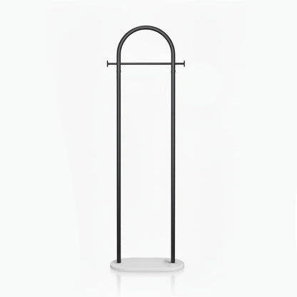 Clothes Rack Freestanding Gold Metal Marble-Effect Base