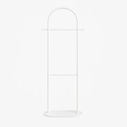 Clothes Rack Freestanding Gold Metal Marble-Effect Base