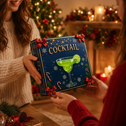 Cocktail Advent Calendar 24-Day Reusable Colourful Ornaments