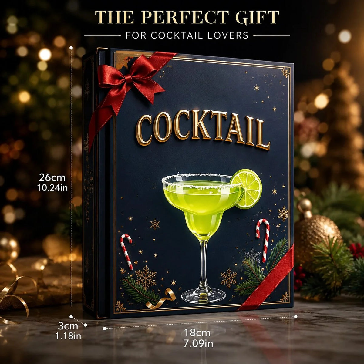 Cocktail Advent Calendar 24-Day Reusable Colourful Ornaments
