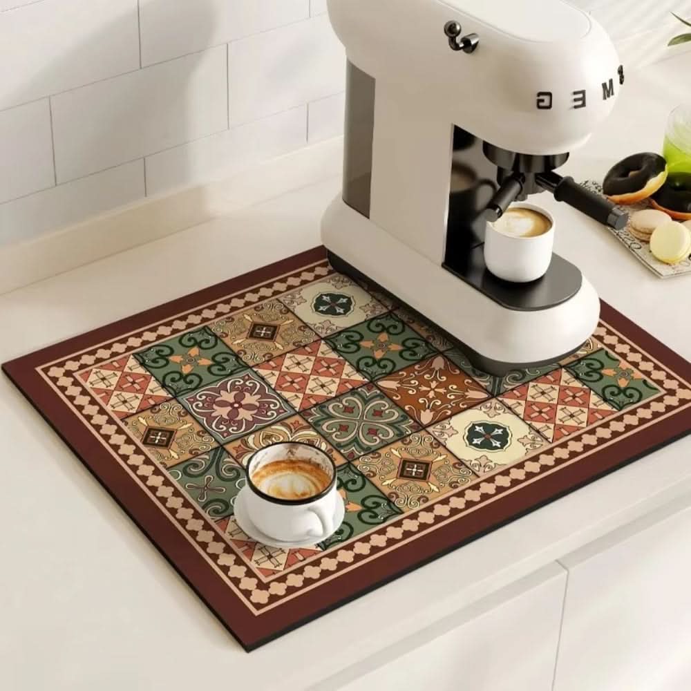 Coffee Mat Highly Absorbent Non-Slip Quick-Drying