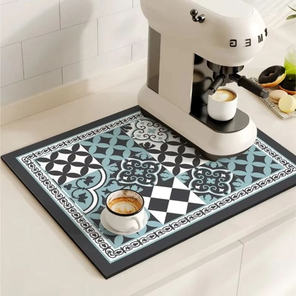 Coffee Mat Highly Absorbent Non-Slip Quick-Drying