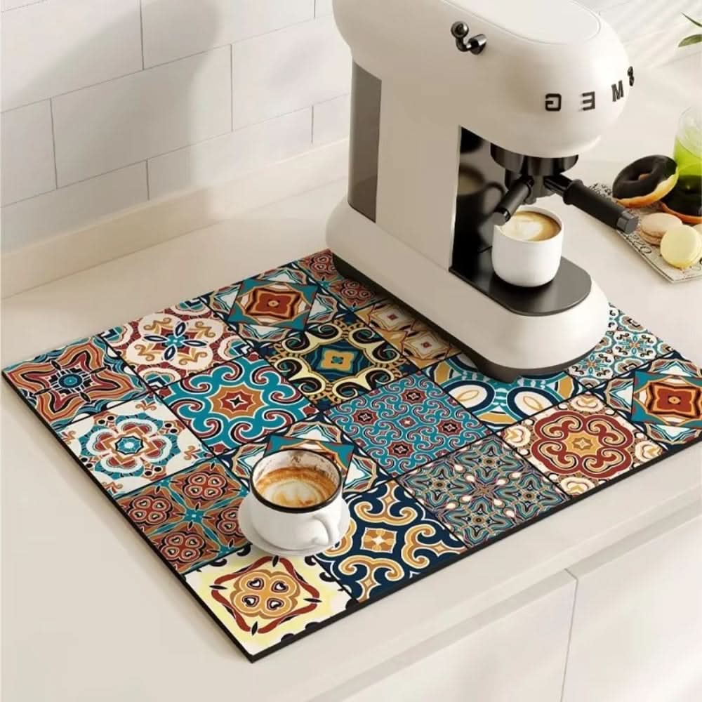 Coffee Mat Highly Absorbent Non-Slip Quick-Drying