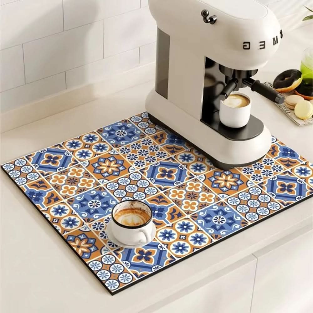Coffee Mat Highly Absorbent Non-Slip Quick-Drying