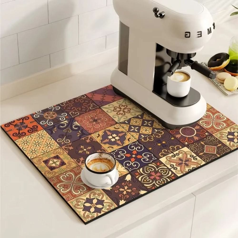 Coffee Mat Highly Absorbent Non-Slip Quick-Drying
