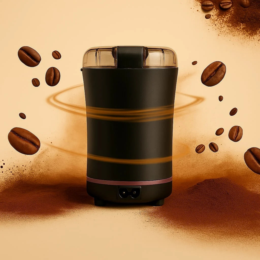 Coffee & Spice Grinder Electric Push-Button Transparent Lid