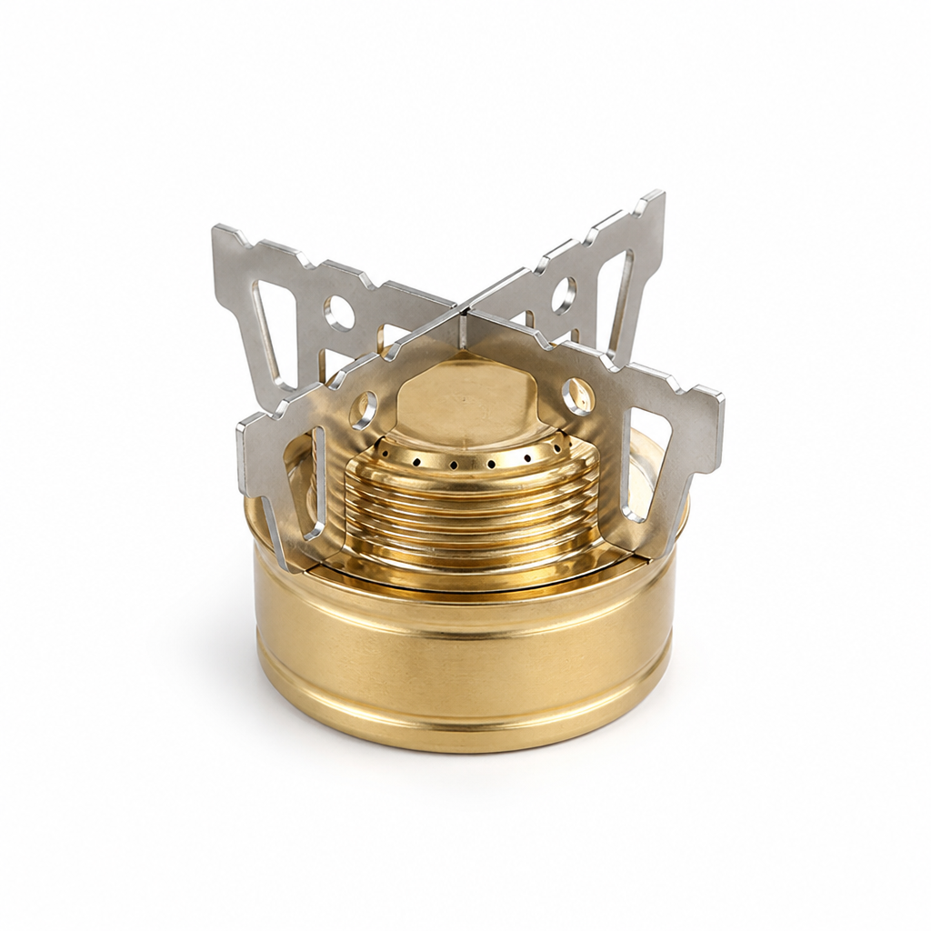 Collapsible Camping Stove with Serrated Pot Supports