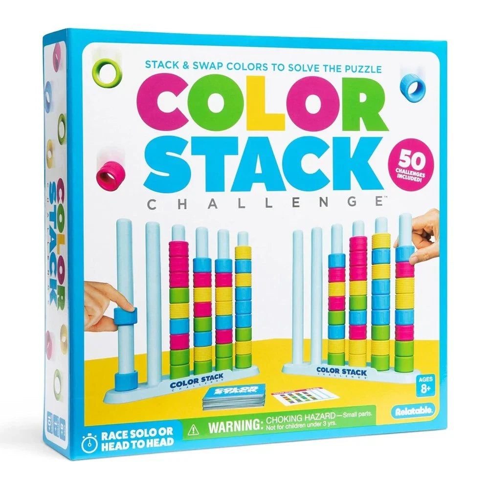 Color Stacking Game Simultaneous Play 50 Challenge Cards
