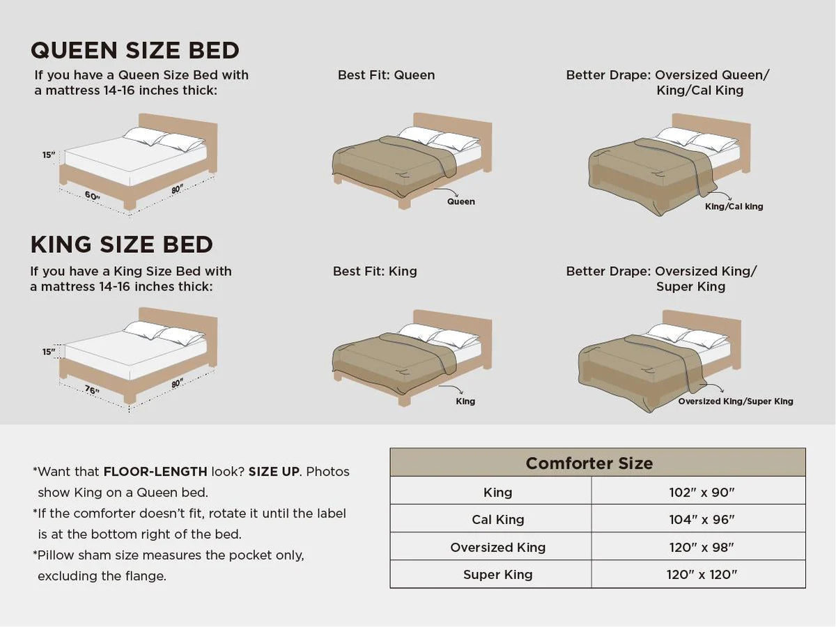 Comforter Set Geometric Pintuck Lightweight Microfiberften