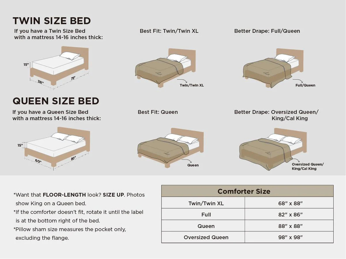 Comforter Set Pintuck Design Lightweight Microfiber Machine Washable