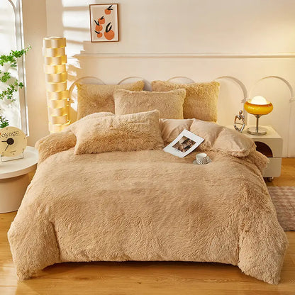 Comforter Set Sherpa Fleece Machine-Washable