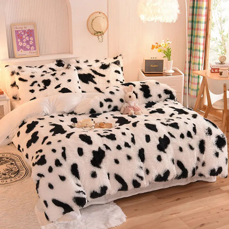Comforter Set Sherpa Fleece Machine-Washable