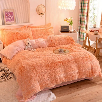 Comforter Set Sherpa Fleece Machine-Washable